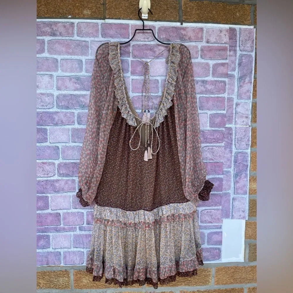 Zimmermann Eden Ruffle floral print dress size 8 - Picture 7 of 12